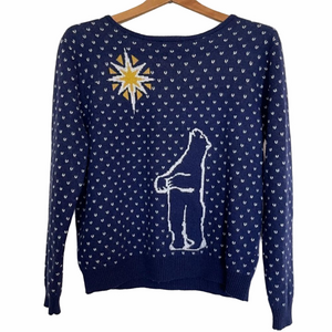 𝅺louche Knit Bear Star Sweater Small